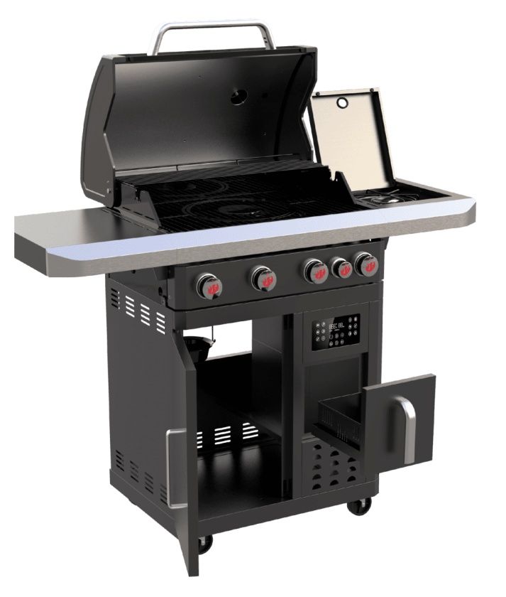 Grill gazowy FRYTON PTS 4.1 COOK (15,0 kW) [żeliwny ruszt + frytownica] 05157 Landmann