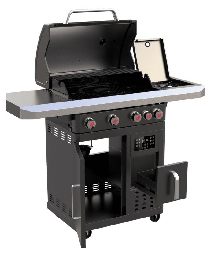 Grill gazowy FRYTON PTS 4.1 COOK (15,0 kW) [żeliwny ruszt + frytownica] 05157 Landmann