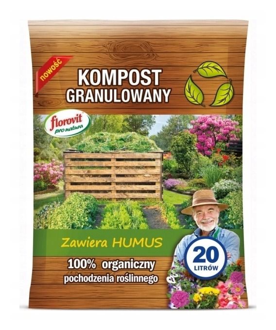 Florovit pro natura kompost granulowany 20 L Inco