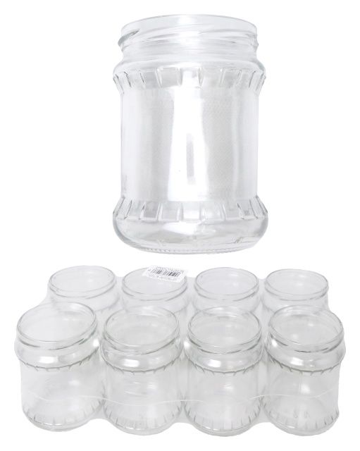 Słoje TO 500 ml 8 sztuk fi 82 mm TRAGAR