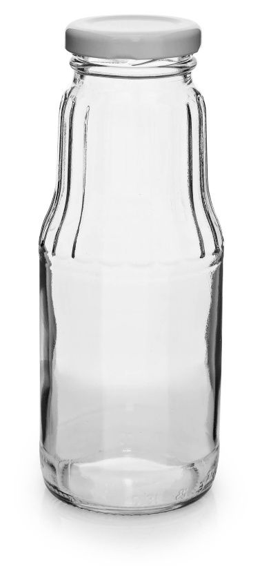 Butelka na sok 300 ml + nakrętka fi 43 8 szt Tragar