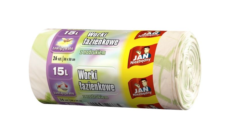 Worki na śmieci 15l 26szt Jan Niezbędny