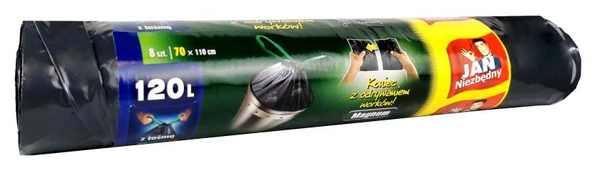 Worki na smieci Magnum 120L 8 szt Jan Niezbędny