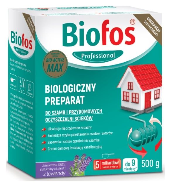 Biofos do szamb i oczyszczalni ścieków 500g Inco