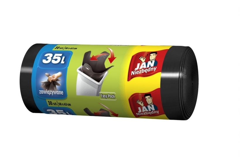 Worki na śmieci 35L czarne 30szt Jan Niezbędny