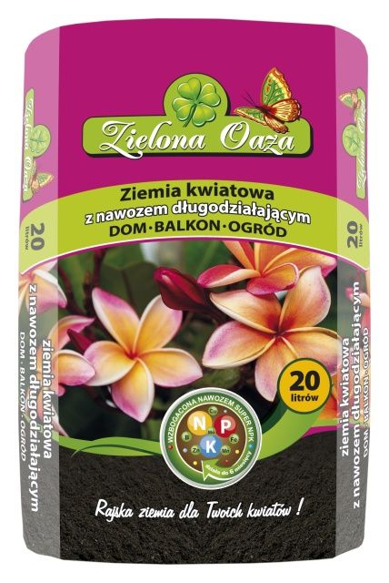 Ziemia do kwiat&oacute;w 20L Zielona Oaza