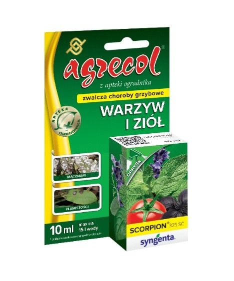 Scorpion 325 SC zwalcza choroby grzybowe warzyw i ziół 10 ml Agrecol