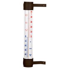 Termometr zewnętrzny przyklejany brązowy 22 cm Browin