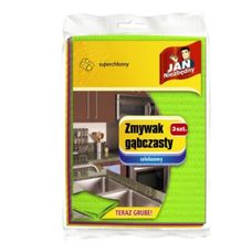 Zmywak gąbczasty 3szt Jan Niezbędny
