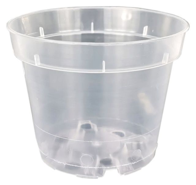 Doniczka produkcyjna PBN fi 9 cm transparentna Interplast