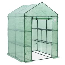 Tunel foliowy z regałami 1,4x1,4x2 m zielona Focus Garden