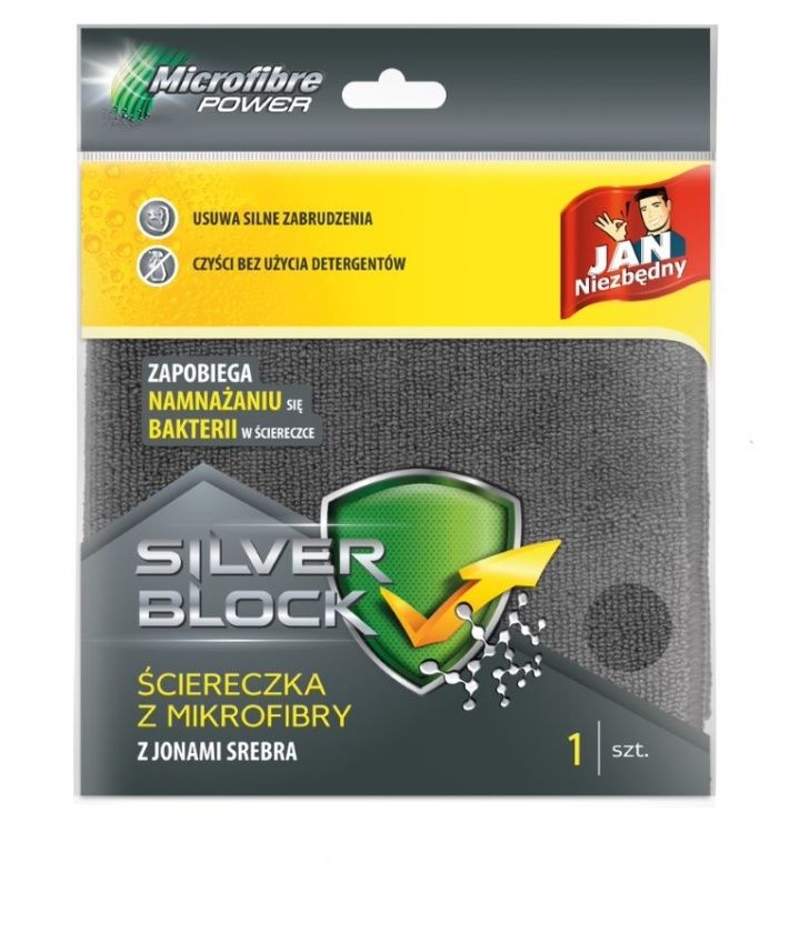 Ściereczka z mikrofibry Silver Block Jan Niezbędny