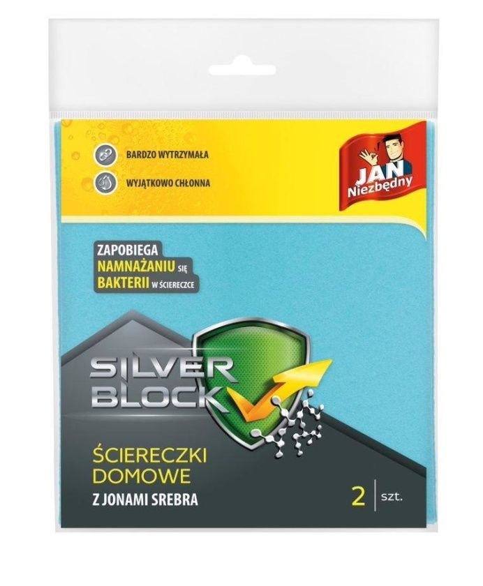 Ściereczka domowa Silver Block 2szt Jan Niezbędny