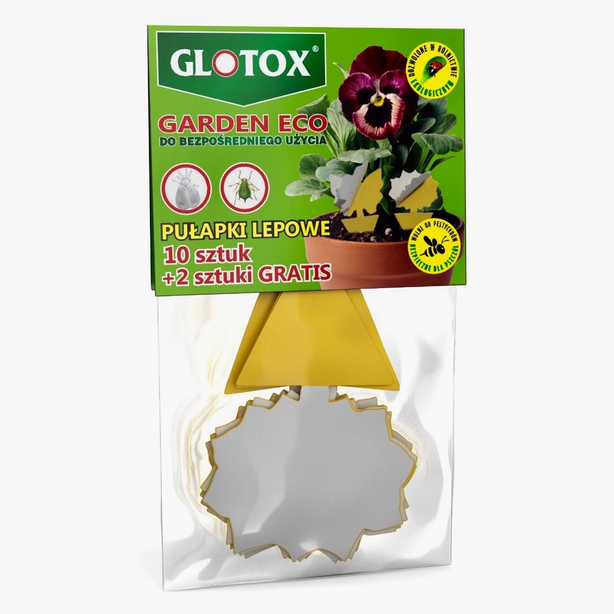 Pułapki lepowe na szkodniki 10 sztuk GLOTOX