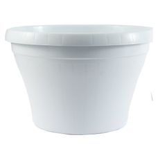 Doniczka produkcyjna wisząca WR + hak biała Interplast