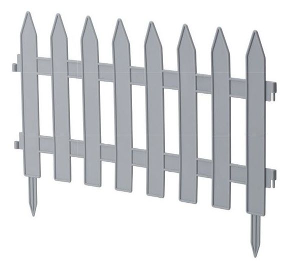 Płotek ogrodowy 3,2m platyna Form-Plastic