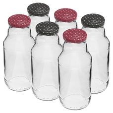 Butelka na sok 330 ml z zakrętką fi43 6 szt Browin