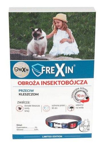 Obroża przeciwpchelna dla kota 30cm FREXIN