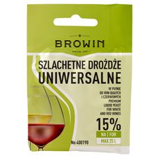 Uniwersalne drożdże winiarskie 20 ml Browin
