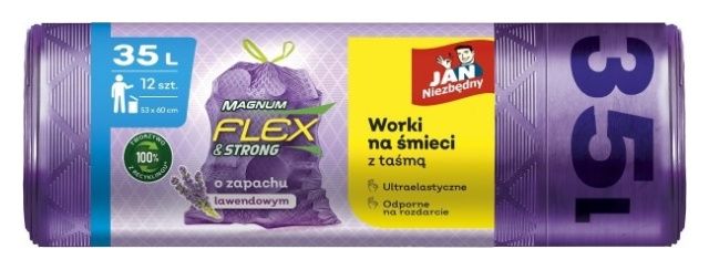 Worki na śmieci Magnum 35L 12szt Jan Niezbędny