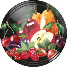 Zakrętka fi 82 mm 6 zaczepowa czarna owoce 10 szt 136539 Browin
