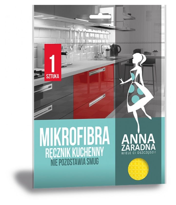 Ręcznik kuchenny z mikrofibry Anna Zaradna Jan Niezbędny