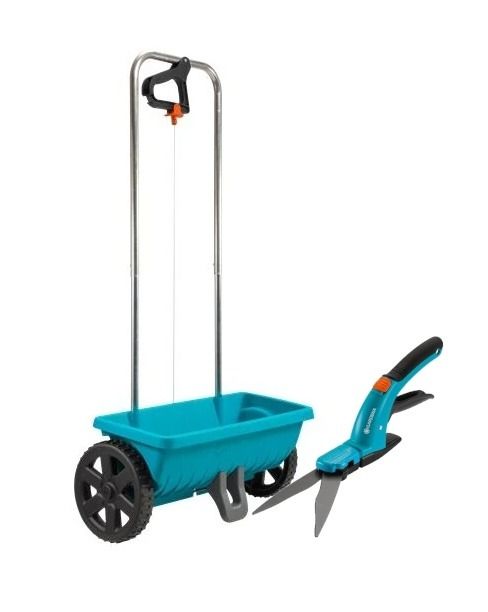 Zestaw Siewnik uniwersalny L + Nożyce do trawy Comfort Gardena