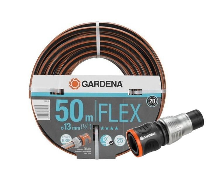 Zestaw Wąż ComfortFlex 1/2 50mb + Szybkozłącze 1/2"-5/8" Gardena