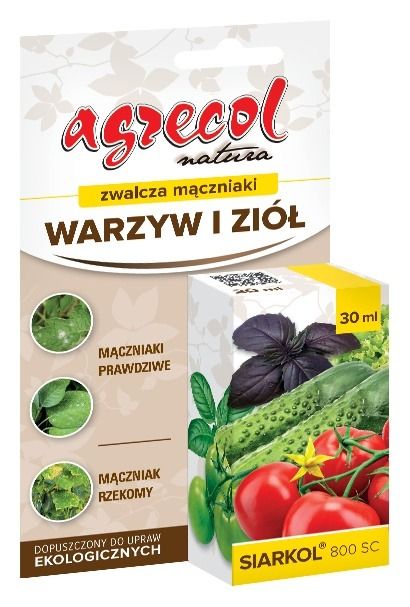 Siarkol 800 SC zwalcza mączniaki warzyw i ziół 30ml Agrecol