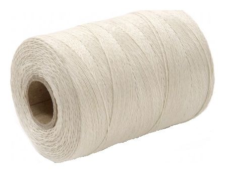 Nici lniane bielone nabłyszczane 0,1 kg Linotech
