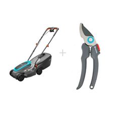 Zestaw Kosiarka elektryczna PowerMax 1200 14633 + Sekator Easy Cut 20241-45 Gardena