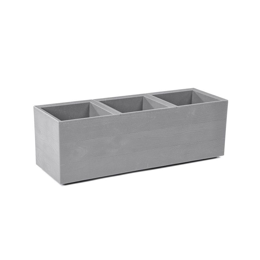 Kwietnik Karo Eco Wood 900x300x294mm szary Lamela