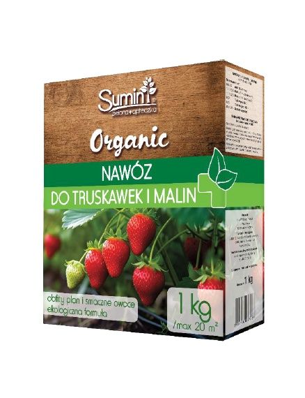 Naw&oacute;z organiczny granulowany do truskawek i malin ORGANIC 1kg Sumin