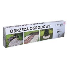 Obrzeże ogrodowe z kotwami 780x80x45 mm czarne Lamela
