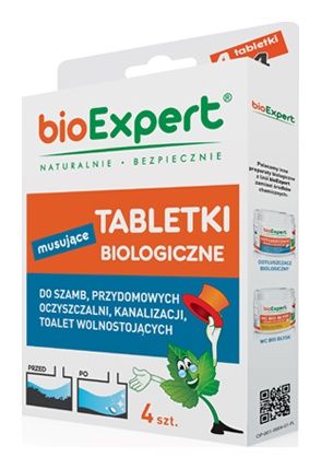 Tabletki biologiczne do szamba 4 szt. BIOEXPERT