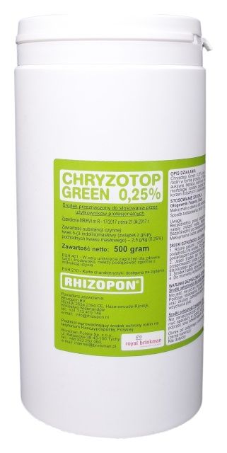 Rhizopon chryzotop zielony 0,25% 500g Brinkman