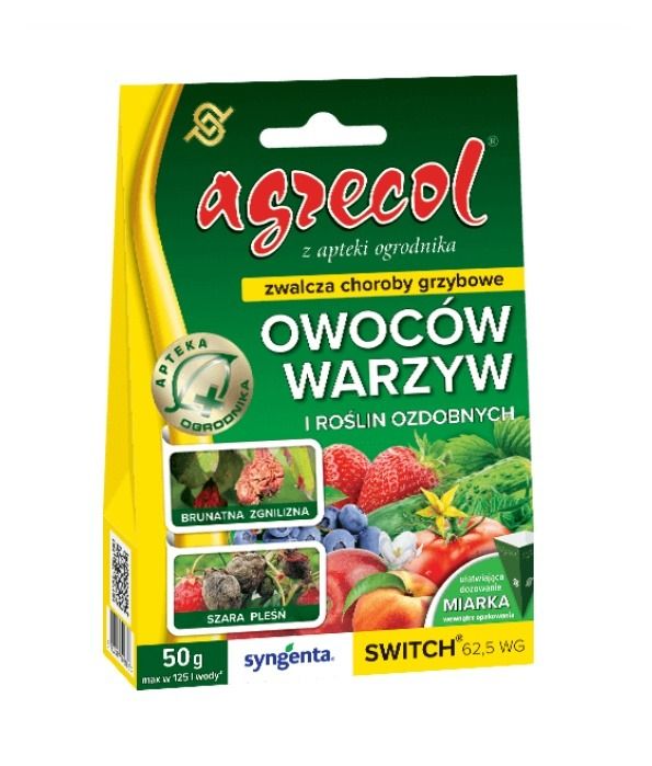 Switch 62,5 WG Rośliny warzywne, sadownicze i ozdobne 50 g Agrecol