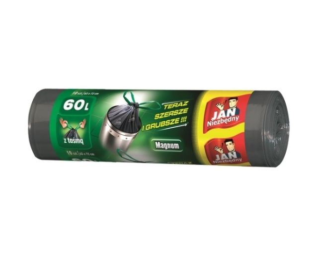 Worek na śmieci Magnum 60l 10 sztuk  Jan Niezbędny