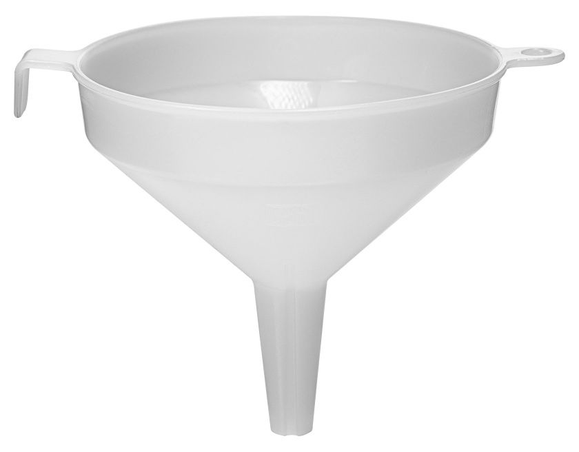 Lejek plastikowy biały fi 10 cm Browin
