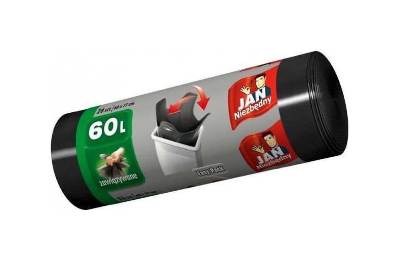 Worki na śmieci 60l 26szt easypack Jan Niezbędny