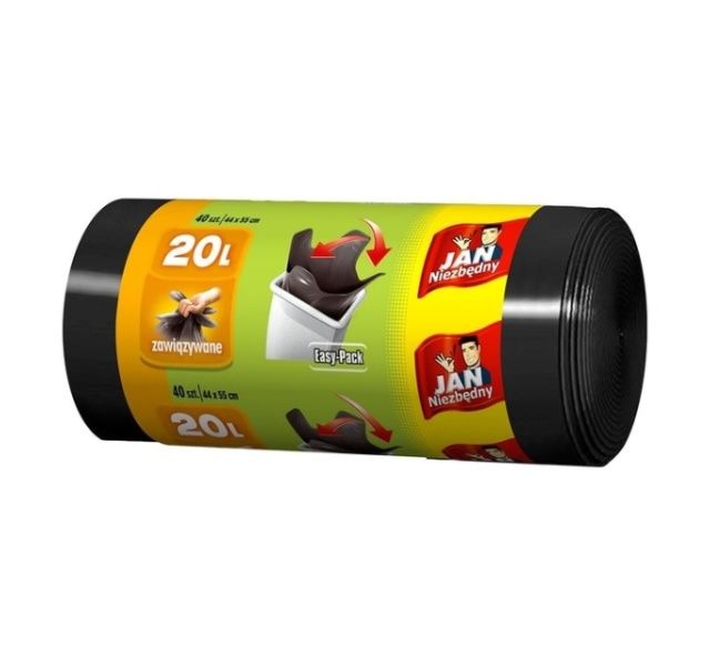 Worki na śmieci EasyPack 20 L 40 sztuk Jan Niezbędny