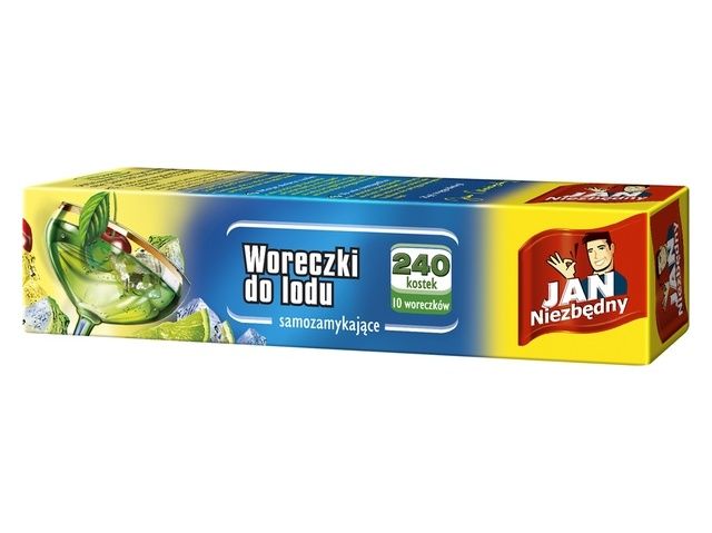 Woreczki do lodu pudełko 240 kostek Jan Niezbędny