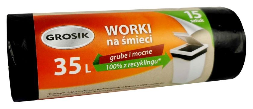 Worki na  smieci 35L ld 15 szt Grosik