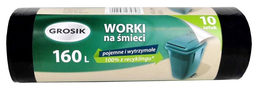 Worki na śmieci 160L ld 10 szt Grosik