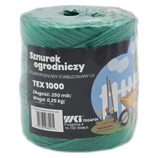 Sznurek TEX 1000 dł. 250 mb - żółty TERPLAST