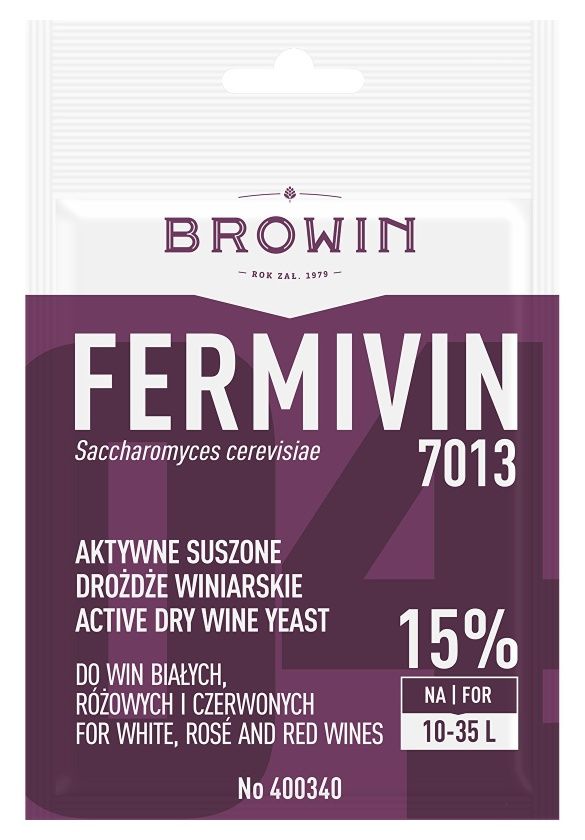Drożdże suszone do win białych i czerwonych Fermivin 7013 7g Browin