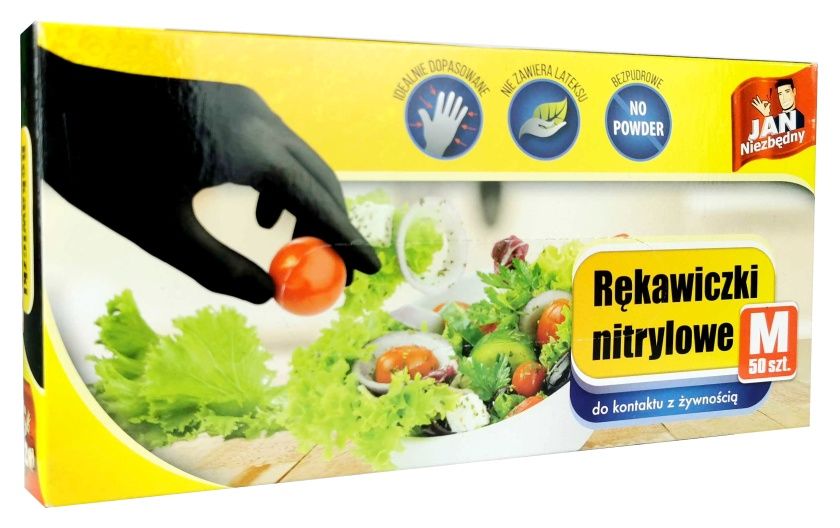 Rękawice nitrylowe 50 szt rozmiar M Jan Niezbędny