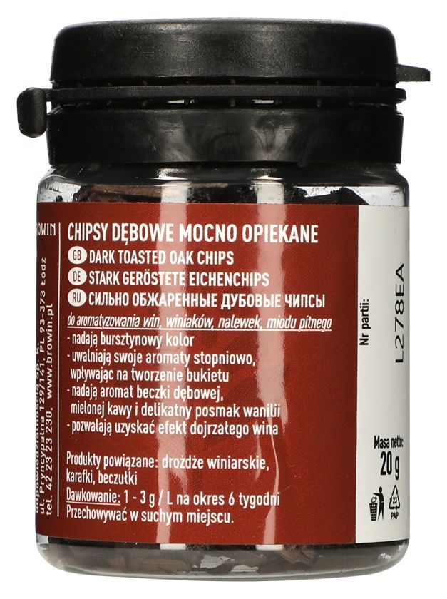 Chipsy dębowe 20 g Browin