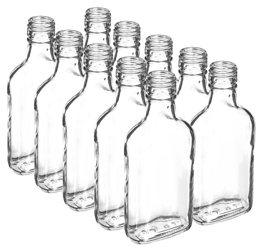 Butelka piersiówka na nalewki 200 ml 10 sztuk Browin