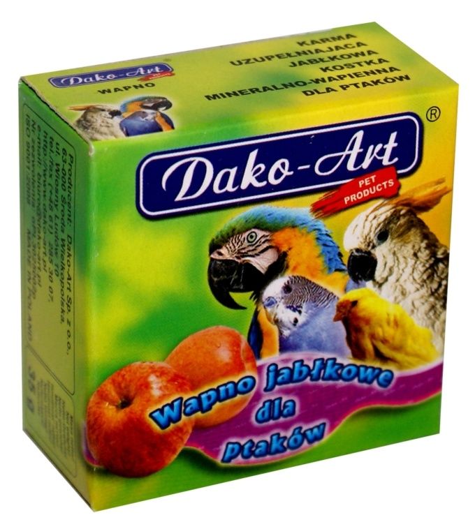 Wapno dla ptaków jabłko 2 x 35g Dako-Art